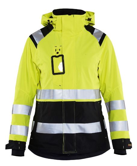 Afbeeldingen van BLÅKLÄDER Shelljack dames 4904 High Vis geel/zwart L