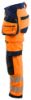 Afbeeldingen van BLÅKLÄDER Werkbroek met 4-weg stretch dames 7022 High Vis oranje/marineblauw D24