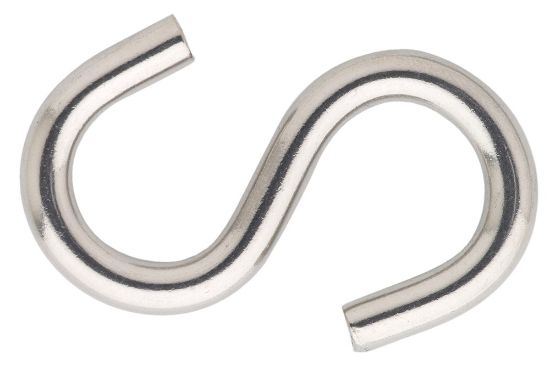 Afbeeldingen van S-haak RVS316 6MM per stuk gelabeld