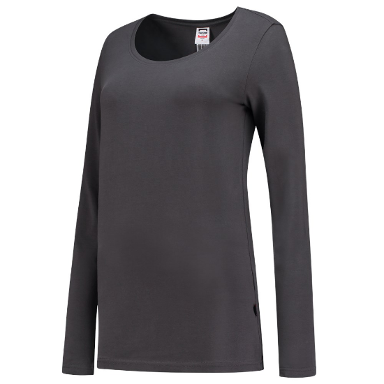 Afbeeldingen van TRICORP T-shirt met lange mouwen dames 101010 donkergrijs XS