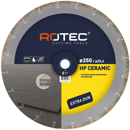 Afbeeldingen van ROTEC Diamantzaagblad CERAMIC HD 300X2,0X25,4MM