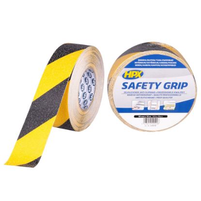 Afbeeldingen van HPX Anti-slip tape zwart/geel 50MM 18M