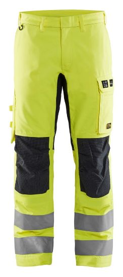 Afbeeldingen van BLÅKLÄDER Werkbroek Multinorm Inherent met stretch 1788 High Vis geel/marineblauw C52