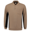Afbeeldingen van TRICORP Polosweater bi-colour met borstzak 302001 khaki/zwart 3XL