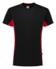 Afbeeldingen van TRICORP T-shirt bi-colour 102004 zwart/rood L