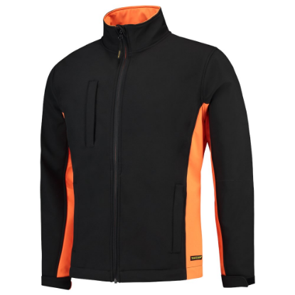 Afbeeldingen van TRICORP Softshell bi-colour 402002 zwart/oranje L