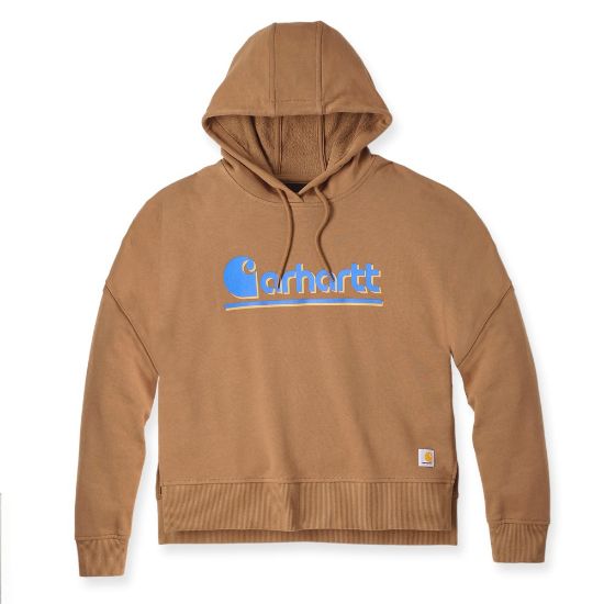 Afbeeldingen van CARHARTT Hoodie Fiber-serie dames 106918 bruin M
