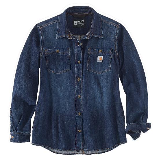 Afbeeldingen van CARHARTT Shirt lange mouwen denim dames 105492 zion XS