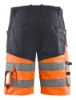 Afbeeldingen van BLÅKLÄDER Short met stretch 1541 medium grijs/High Vis oranje C60