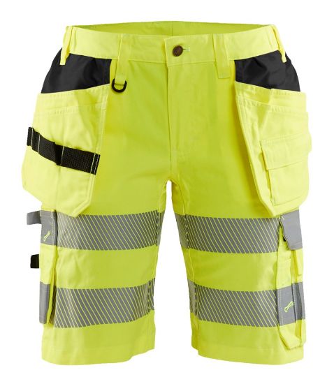 Afbeeldingen van BLÅKLÄDER Short dames met stretch 7186 High Vis geel C50