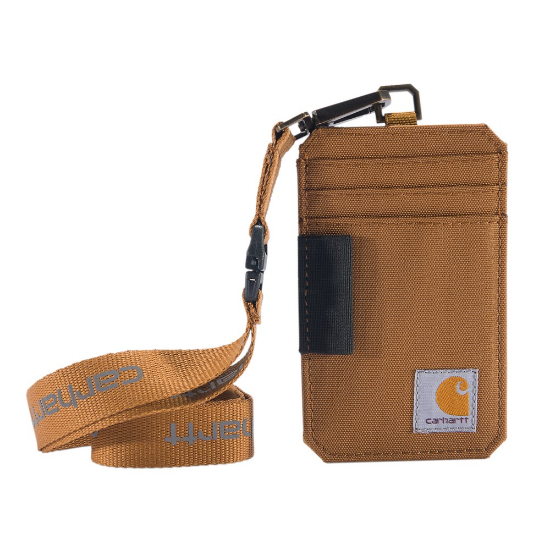 Afbeeldingen van CARHARTT Pasjeshouder met lanyard nylon duck 801979 bruin onesize