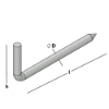 Afbeeldingen van GEBR. BODEGRAVEN Puntduim EV 30X14MM Ø3,2MM