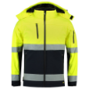 Afbeeldingen van TRICORP Softshell ISO20471 bi-colour 403007 fluor geel/navy M