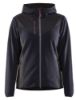Afbeeldingen van BLÅKLÄDER Gebreid jack dames met softshell 5941 donker marineblauw/zwart L