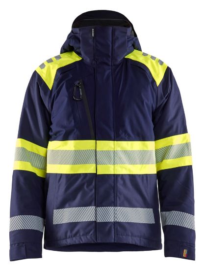 Afbeeldingen van BLÅKLÄDER Winterjas 4480 marineblauw/High Vis geel M