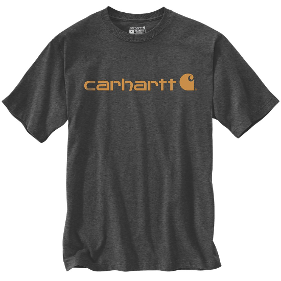 Afbeeldingen van CARHARTT T-shirt met logo 103361 carbon heather XL