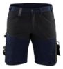 Afbeeldingen van BLÅKLÄDER Short met stretch 1798 donker marineblauw/zwart C64
