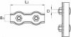 Afbeeldingen van DX Staaldraadklem duplex VZ 5MM 