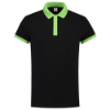 Afbeeldingen van TRICORP Poloshirt bi-colour Slim-Fit 201002 zwart/limoen 2XL