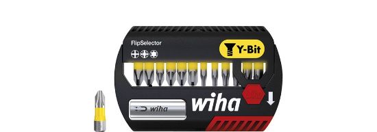 Afbeeldingen van WIHA Bitset FlipSelector Y-bit 7947Y ¼" 25MM PH/PZ/TX 14x