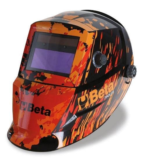 Afbeeldingen van BETA Lashelm LCD automatisch 7042LCD t.b.v. elektrode lassen MIG/MAG TIG & Plasma