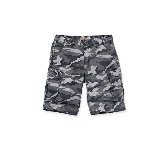 Afbeeldingen van CARHARTT Short rugged cargo camo 100279 grey camo W32