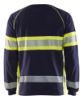 Afbeeldingen van BLÅKLÄDER T-shirt met lange mouwen 3510 marineblauw/High Vis geel S