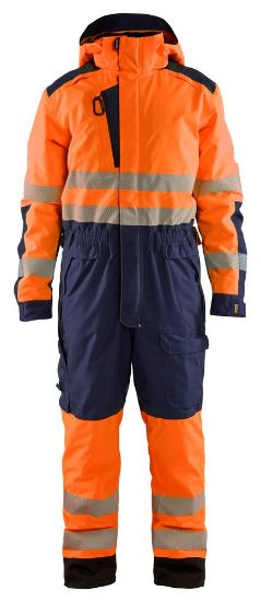 Afbeeldingen van BLÅKLÄDER Winteroverall 6725 High Vis oranje/marineblauw MS