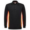 Afbeeldingen van TRICORP Polosweater bi-colour 302003 zwart/oranje L