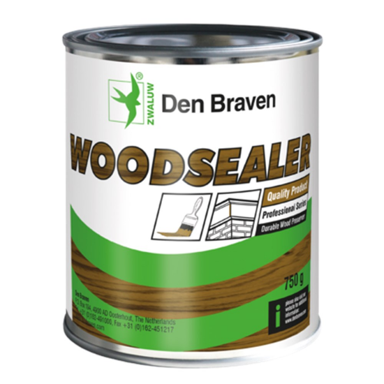 Afbeeldingen van ZWALUW Coating Woodsealer wit 750GR