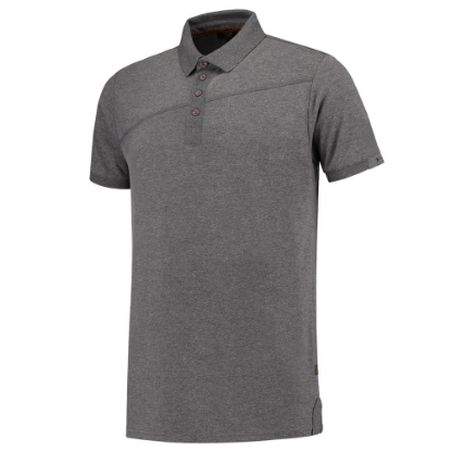 Afbeeldingen van TRICORP Poloshirt Premium Naden heren 204002 steengrijs melange XL