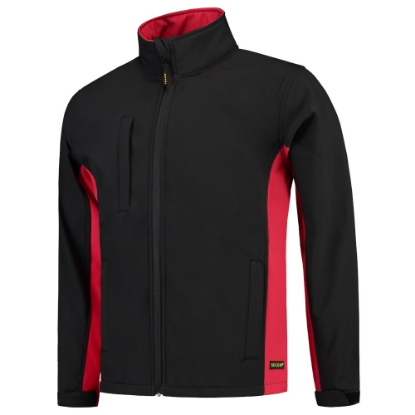 Afbeeldingen van TRICORP Softshell bi-colour 402002 zwart/rood S