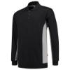 Afbeeldingen van TRICORP Polosweater bi-colour 302003 zwart/grijs S
