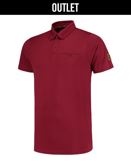 Afbeeldingen van TRICORP Poloshirt Premium Button Down 204001 bordeaux L
