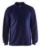 Afbeeldingen van BLÅKLÄDER Polo piqué vlamvertragend met lange mouwen 3374 marineblauw 4XL
