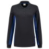 Afbeeldingen van TRICORP Polosweater bi-colour dames 302002 navy/royal blauw L