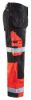 Afbeeldingen van BLÅKLÄDER Werkbroek X1500 1508 zwart/High Vis rood D84