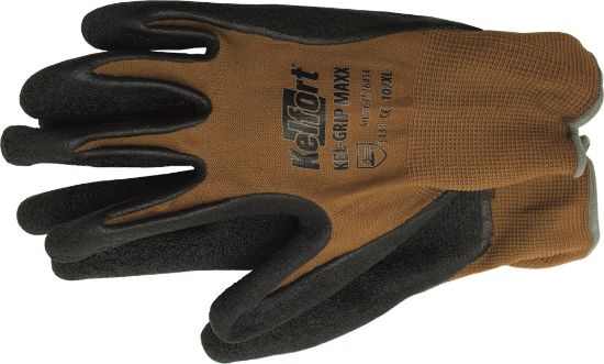 Afbeeldingen van KELFORT Werkhandschoen KEL-GRIP MAXX geel/grijs EN388