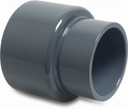 Afbeeldingen van PROFEC Verloopsok PVC-U grijs 75X50MM lijmmof 16bar