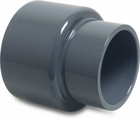 Afbeeldingen van PROFEC Verloopsok PVC-U grijs 90X50MM lijmmof 16bar