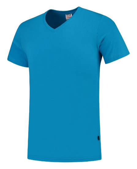 Afbeeldingen van TRICORP T-shirt V-hals Slim-Fit 101005 turquoise M