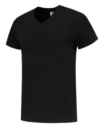 Afbeeldingen van TRICORP T-shirt V-hals Slim-Fit 101005 zwart 2XL