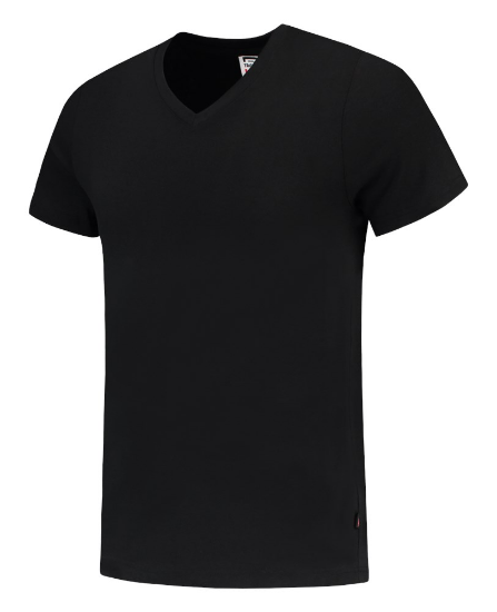 Afbeeldingen van TRICORP T-shirt V-hals Slim-Fit 101005 zwart L