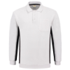 Afbeeldingen van TRICORP Polosweater bi-colour met borstzak 302001 wit/donkergrijs XS