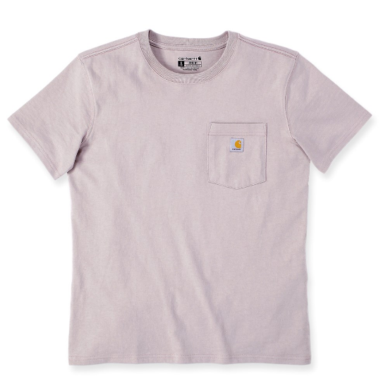 Afbeeldingen van CARHARTT T-shirt workwear met zak dames 103067 mink M