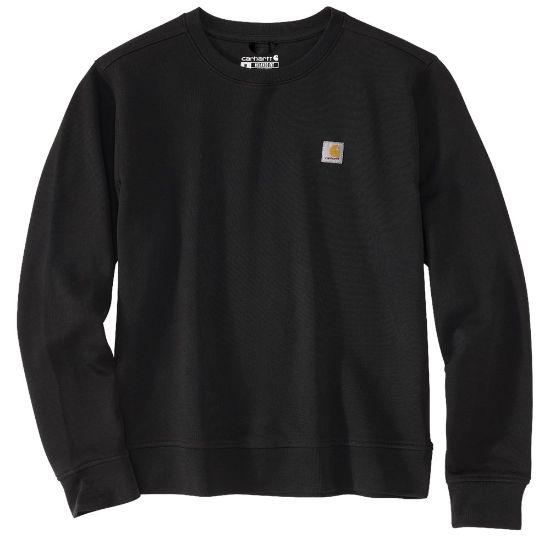 Afbeeldingen van CARHARTT Sweatshirt French Terry ronde hals dames 106179 zwart S