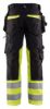 Afbeeldingen van BLÅKLÄDER Werkbroek met stretch X1900 1994 zwart/High Vis geel C60