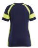 Afbeeldingen van BLÅKLÄDER T-shirt dames Visible 3524 marineblauw/High Vis geel S