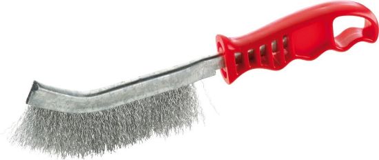 Afbeeldingen van FORUM Universele handstaalborstel gegolfd messingdraad 260MM