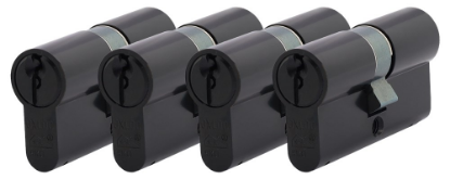 Afbeeldingen van OXLOC Profielcilinder dubbel O5 zwart 30/30MM P4 SKG**